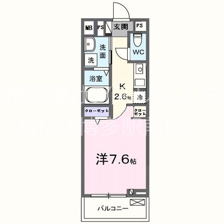 博多駅 徒歩19分 2階の物件間取画像